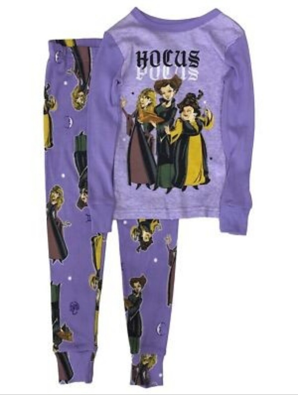 Purple Kids Pajama Set Hocus Pocus